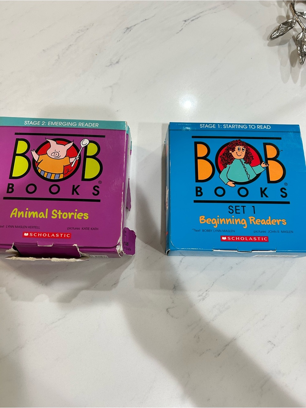 Scholastic Bob Books Set - Purple & Blue Beginner Readers